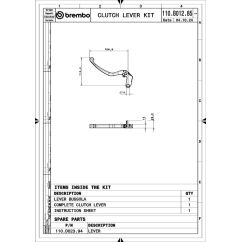Levier embrayage BREMBO UPGRADE style RCS