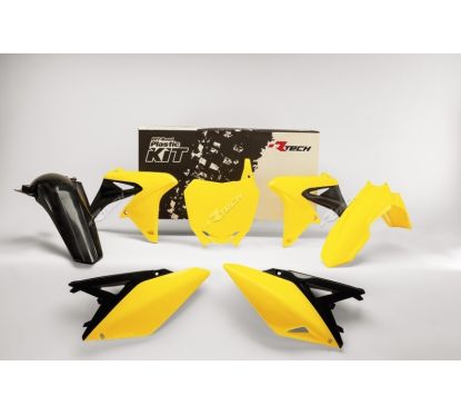 Kit plastique RACETECH couleur origine (14-16) jaune/noir Suzuki RM-Z250