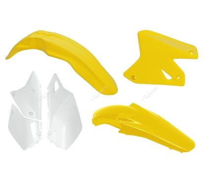 Kit plastique RACETECH couleur origine jaune/blanc Suzuki DR-Z400