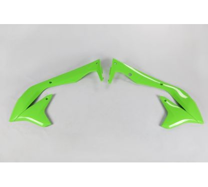 Ouïes de radiateur UFO vert Kawasaki KX450F