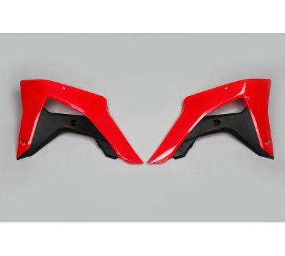 Ouïes de radiateur UFO couleur origine 2017 rouge/noir Honda CRF450RX