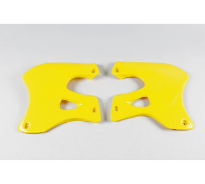 Ouïes de radiateur UFO jaune Suzuki RM125/250