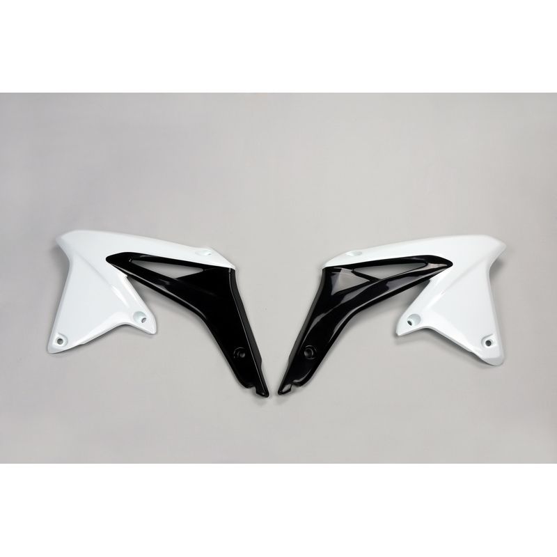 Ouïes de radiateur UFO blanc/noir Suzuki RM-Z450