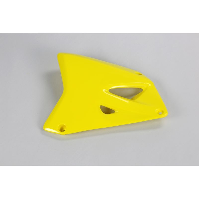 Ouïes de radiateur UFO jaune Suzuki RM85