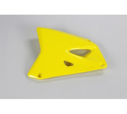 Ouïes de radiateur UFO jaune Suzuki RM85