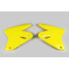 Ouïes de radiateur UFO jaune Suzuki DR-Z400E