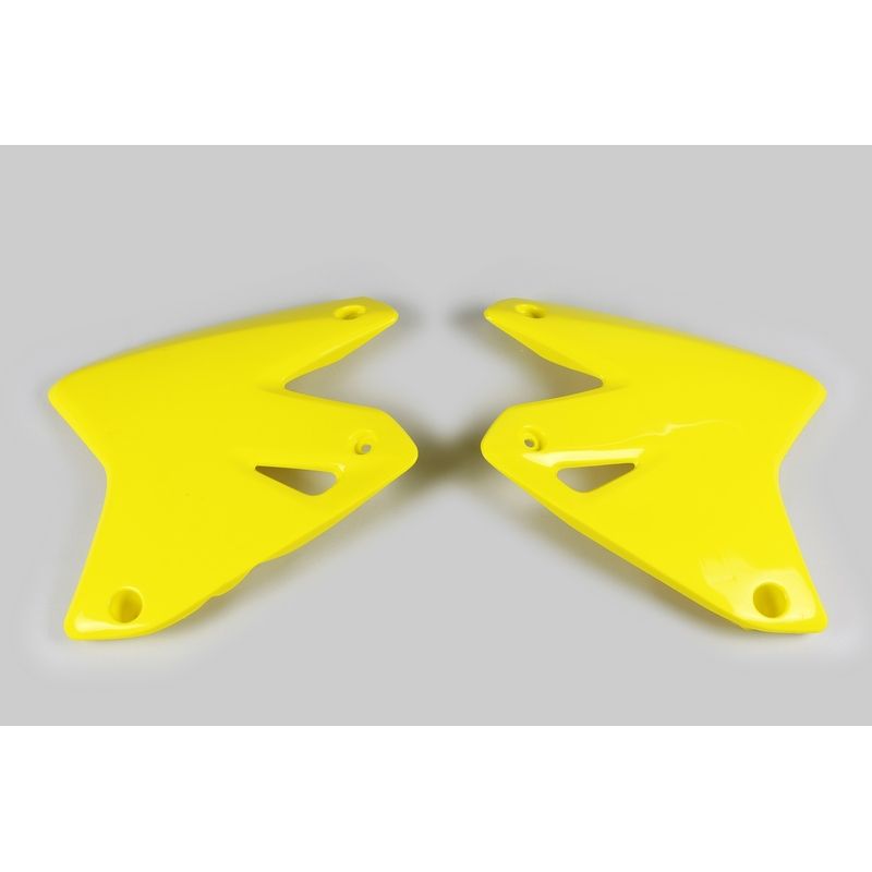Ouïes de radiateur UFO jaune Suzuki DR-Z400E