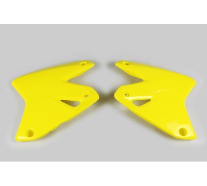 Ouïes de radiateur UFO jaune Suzuki DR-Z400E