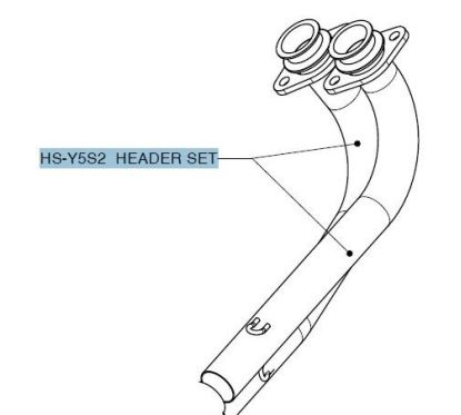 HEADPIPE KIT SS T-MAX