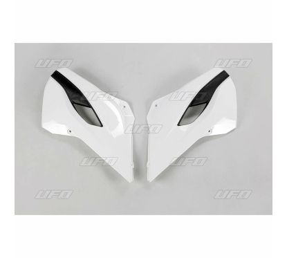 Ouïes de radiateur UFO couleur origine blanc/jaune Husqvarna