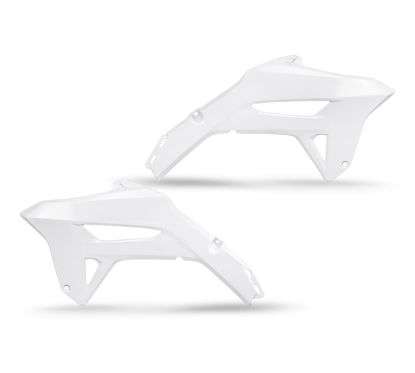 Ouies de radiateur UFO blanc Honda CRF450R