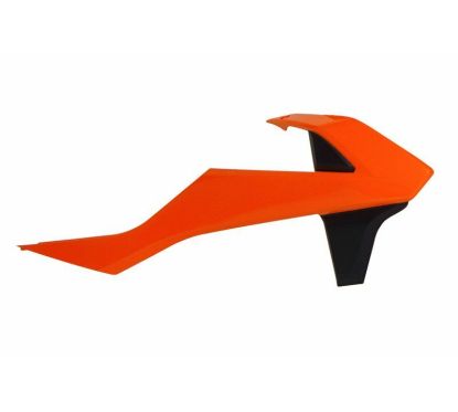Ouïes de radiateur RACETECH orange/noir KTM SX85