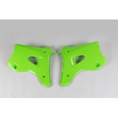 Ouïes de radiateur UFO vert Kawasaki KX125/250