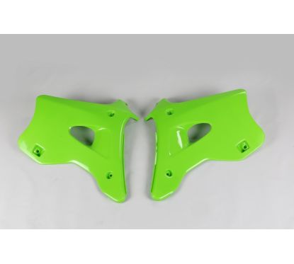 Ouïes de radiateur UFO vert Kawasaki KX125/250