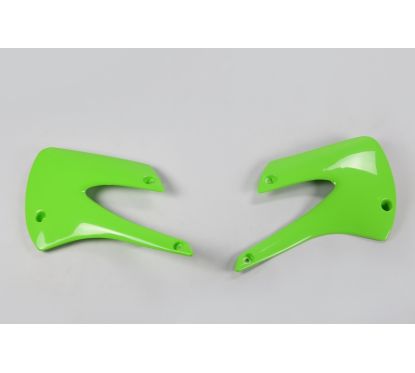 Ouïes de radiateur UFO vert Kawasaki KX85/80