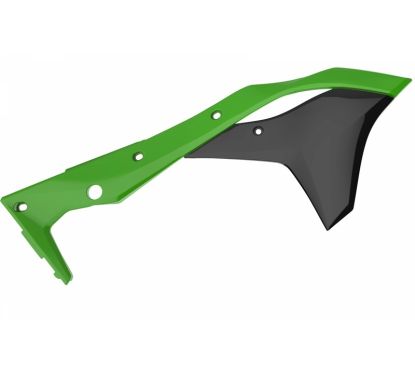 Ouïes de radiateur POLISPORT couleur origine 17 vert/noir Kawasaki KX250F