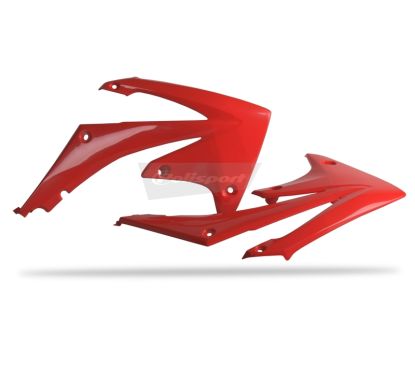 Ouïes de radiateur POLISPORT rouge Honda CRF250R/CRF450R