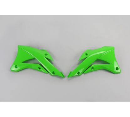 Ouïes de radiateur UFO vert Kawasaki KX 85