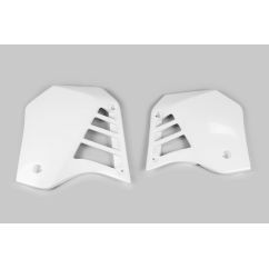 Ouïes de radiateur UFO blanc Yamaha YZ125
