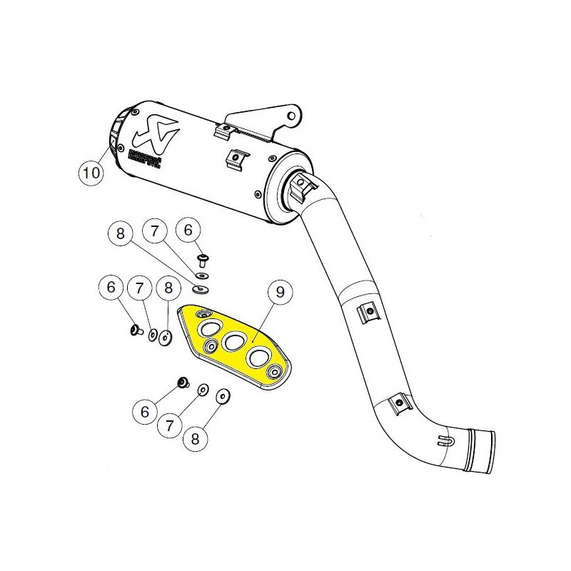HEAT SHIELD STAINLESS STEEL XS
