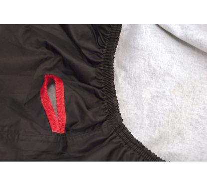 Housse de protection extérieure VECTOR Black Cotton pour moto/scooter - noir - S