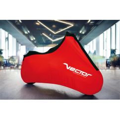 Housse de protection intérieure VECTOR Stretch pour moto/scooter - rouge - S