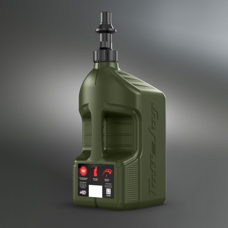 Bidon d'essence TUFF JUG vert forêt avec bouchon Ripper 5G/20L