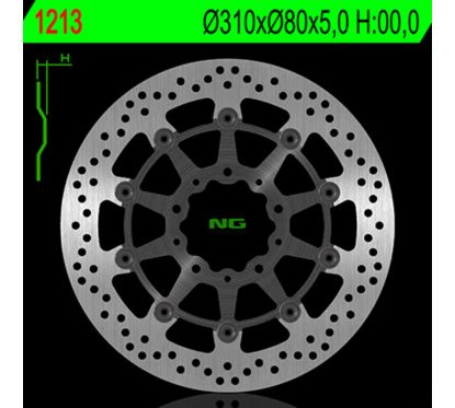 Disque de frein NG BRAKES rond flottant