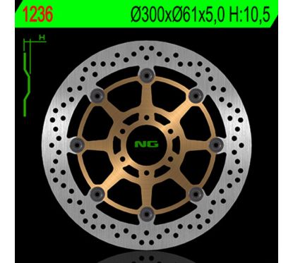 Disque de frein NG BRAKES rond flottant