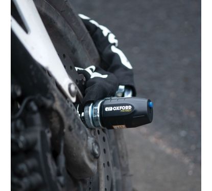 Chaîne antivol avec cadenas OXFORD Patriot - 12mm x 1.5m - homologué ART4 / Sold Secure Gold / FG SBSC
