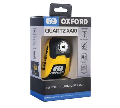Bloque-disque alarme OXFORD XA10 - Ø10mm jaune/noir