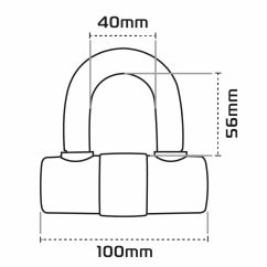 Bloque-disque OXFORD HD MAX - Ø14mm noir - homologué Sold Secure Gold