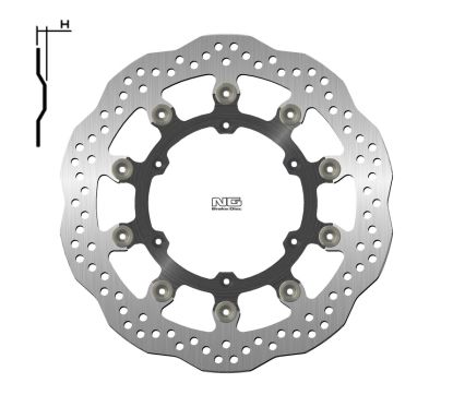 Disque de frein NG BRAKES pétale flottant