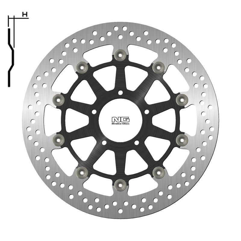 Disque de frein NG BRAKES rond flottant