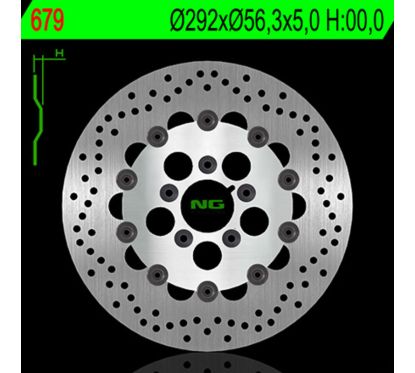 Disque de frein NG BRAKES rond flottant