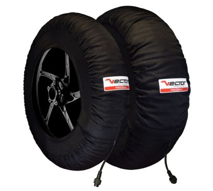Couvertures Chauffantes + adaptateur France/Suisse VECTOR Pro-Track programmables jusqu’à 99 ºC - 120/200-17 – SBK – MOTO2