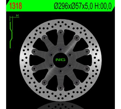 Disque de frein NG BRAKES rond flottant