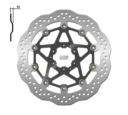 Disque de frein NG BRAKES pétale flottant