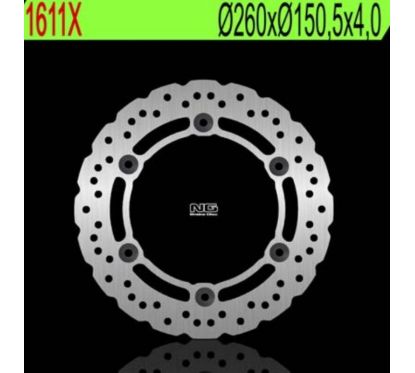 Disque de frein NG BRAKES pétale fixe