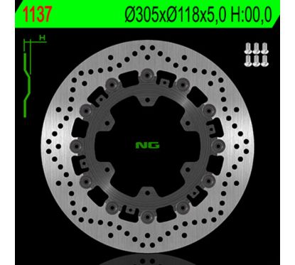 Disque de frein NG BRAKES rond flottant