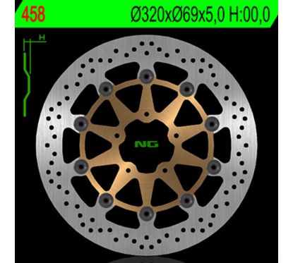 Disque de frein NG BRAKES rond flottant