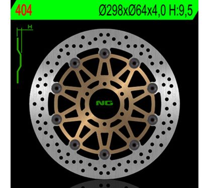 Disque de frein NG BRAKES rond flottant