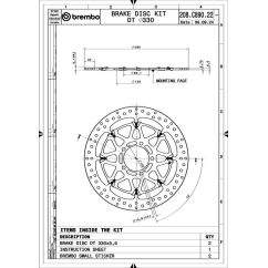 Disques de frein BREMBO UPGRADE T-Drive rond flottant - la paire