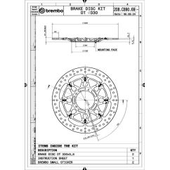Disques de frein BREMBO UPGRADE T-Drive rond flottant - la paire