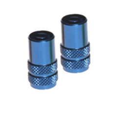 Capuchons de valve RFX Sport Series avec clé de valve 2pcs - bleu
