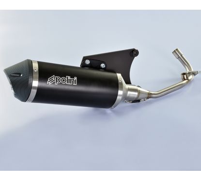 Pot d'échappement POLINI inox/carbone - Vespa 125
