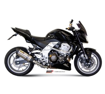 Silencieux MIVV Suono inox brossé noir/casquette carbone Kawasaki Z750