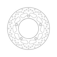 Disque de frein BREMBO Serie Oro rond fixe
