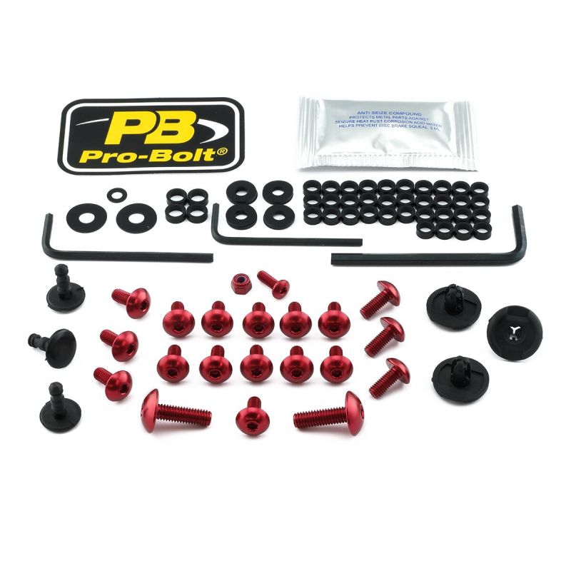 Kit de boulons pour carénage en aluminium pour Aprilia