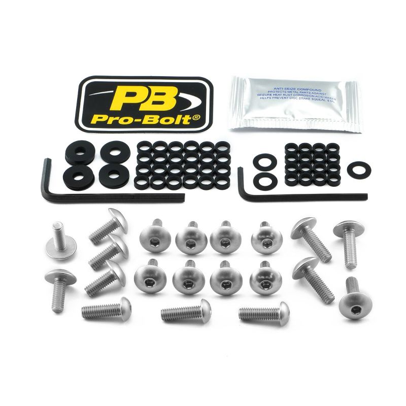 Kit de visserie carénage aluminium pour Triumph